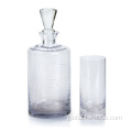 Crystal Wine Decanter clear glass whiskey decanter set with glasses Factory